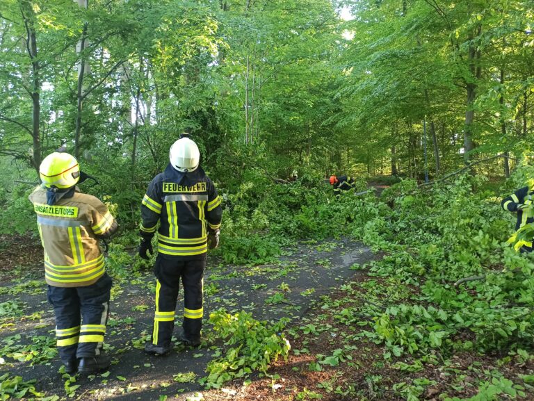Stürmisches Pfingstwochenende: Einsätze für die Freiwillige Feuerwehr Bedburg-Hau