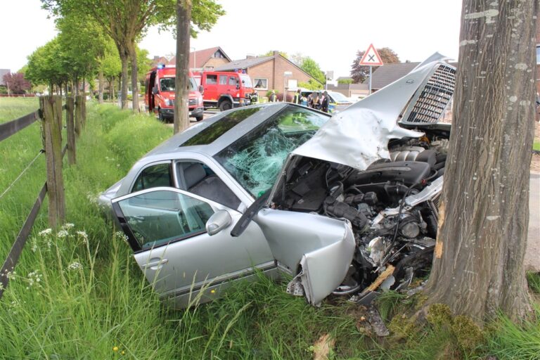 Rees: Verkehrsunfall – PKW prallt gegen Baum
