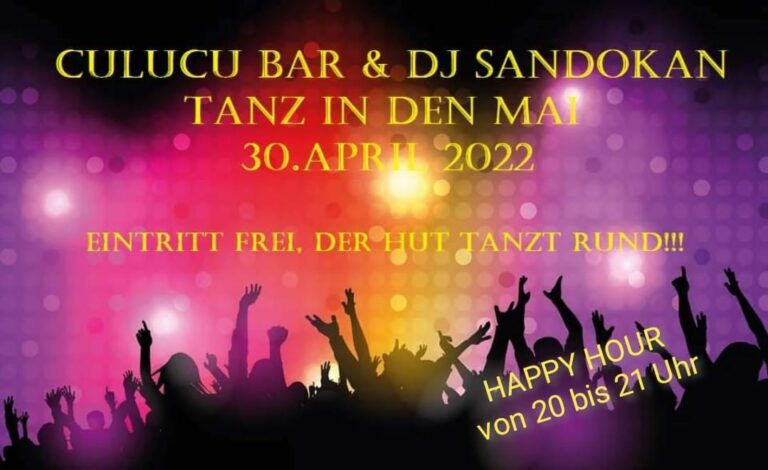 „Tanz in den Mai“ mit DJ Sandokan im Culucu Kleve