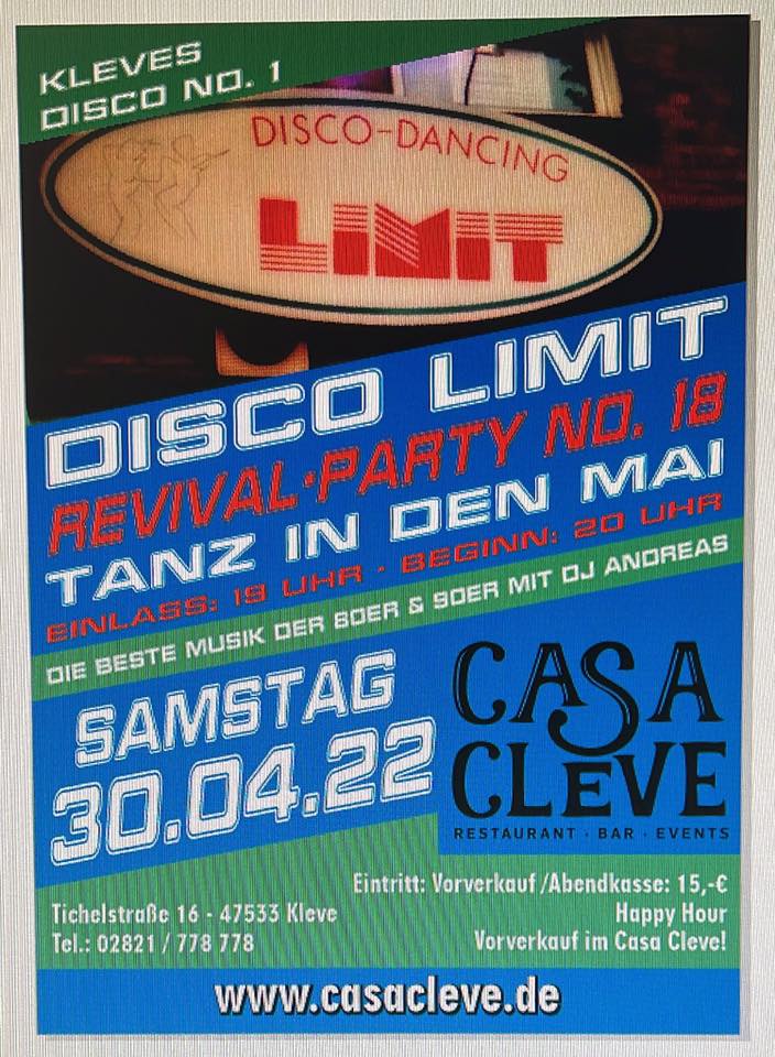 „Limit Revival Party No. 18“ im Casa Cleve