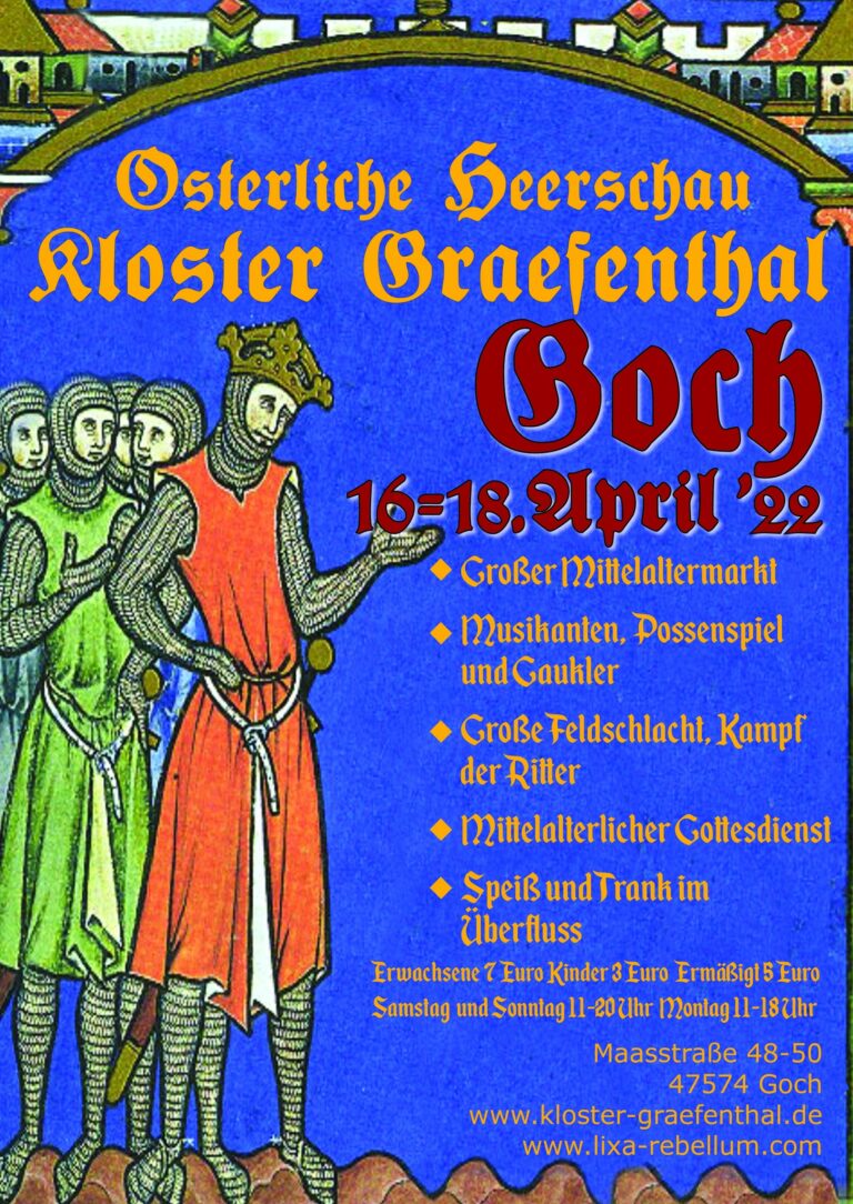 Mittelalterlicher Ostermarkt 2022 auf Kloster Graefenthal