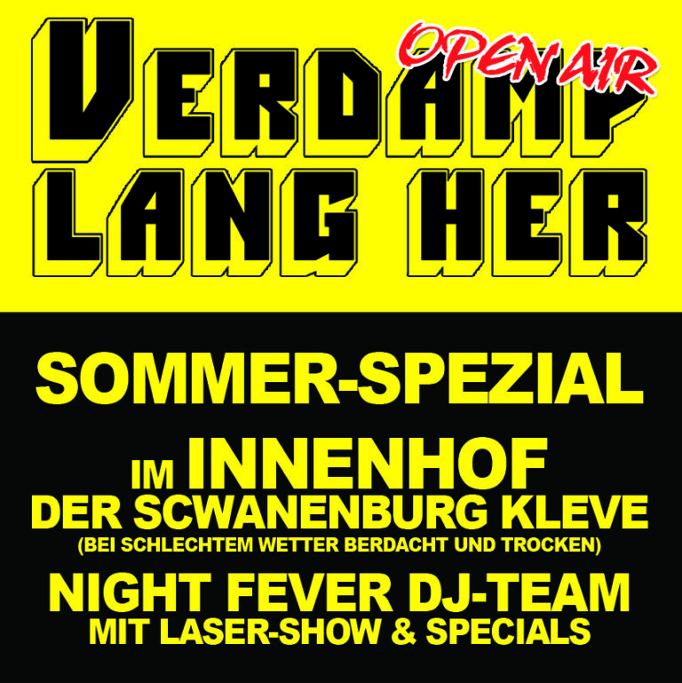„Verdamp lang her – Open-Air-Sommer-Spezial“ im Innenhof der Schwanenburg